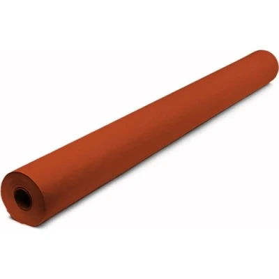 Image of Venuscello Orange Banquet Roll 7m Paper Banqueting Table Cover for Wedding Buffet Dinner Home Large Disposable Cloth