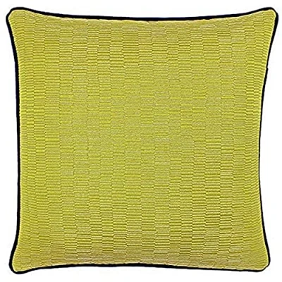 Image of Paoletti Putney Jacquard Cushion Cover Green One Size