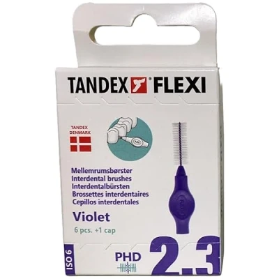 Image of Tandex Flexi 1.90mm Interdental Brush Violet 1 Pack of 6 Brushes