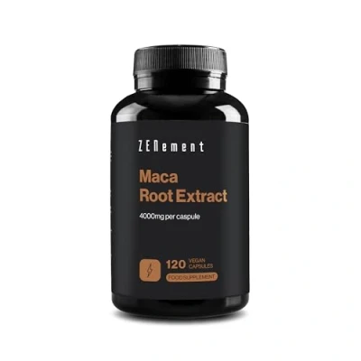 Image of Maca Root Capsules 4000mg, High Strength Peruvian Yellow for Men and Women 120 Vegan (4 Months Supply) Zenement