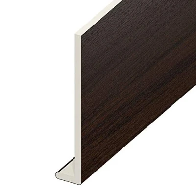 Image of 250mm x 5 Metre uPVC Fascia Cover Capping Board Rosewood 9mm Thick
