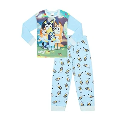Image of Bluey Boys Long Pyjama Set (3 4 Years) Blue