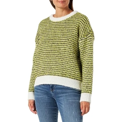 Image of Bestseller A/S Women&#039;s Pcjanice LS O Neck Knit Bc Sweater, Love Bird/Pattern: Cloud Dancer mole, S