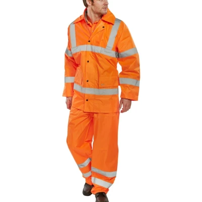 Image of LIGHTWEIGHT EN471 EN343 SUIT ORANGE S