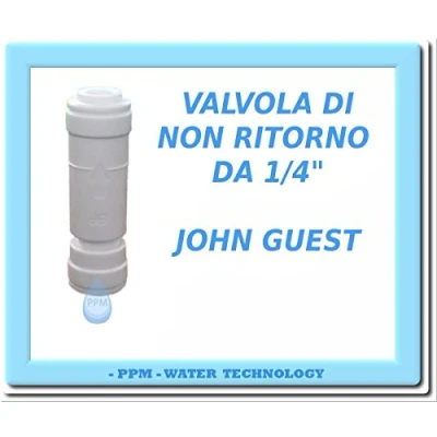 Image of John Guest Connection Single Check Valve 1/4 inch Tube OD (One Supplied)