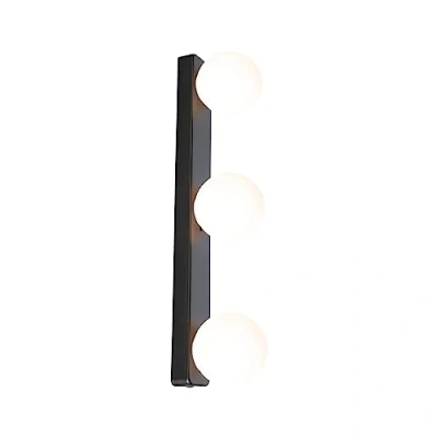 Image of Paulmann Gove wall light IP44 G9 3 bulb black