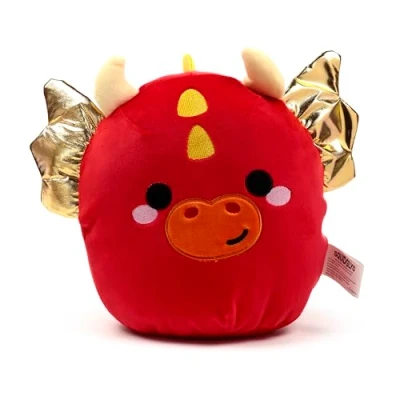 Image of Puckator Squidglys Adoramagic Roscoe the Dragon Plush Toy Plushies Cute Animal Baby Newborn Kids Toys Stuff Gifts Gift For Girlfriend Cuddly Stuffed Plushie
