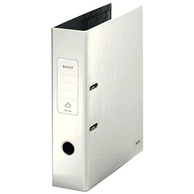 Image of Leitz 180 WOW Lever Arch File A4 80mm White (10 Pack) 1005001