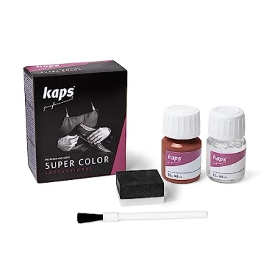 Image of Dye With Primer For Natural And Synthetic Leather Shoes, Kaps Super Color Preparer, 70 Colours, 25ml 0.85 fl. Oz., 129 Light Brown
