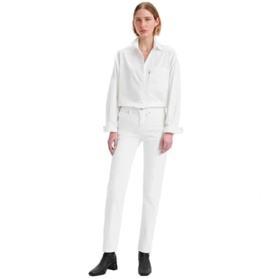 Image of Levi&#039;s Women&#039;s 314 Shaping Straight Jeans, Soft Clean White, 31W / 34L