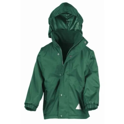Image of Result Kids reversible stormstuff jacket bottle green/bottle green age 13 14