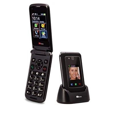 Image of TTfone Titan TT950 Whatsapp 3G Touchscreen Senior Big Button Flip Mobile Phone Pay As You Go (Giff Gaff PAYG)