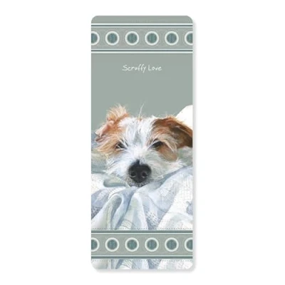 Image of The Little Dog Laughed Bookmark &#039;Scruffy Love&#039; Wirehaired Jack Russell Terrier Themed Reading Accessory
