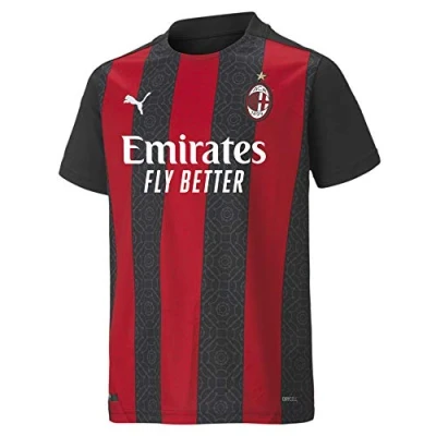 Image of Puma Acm Home Shirt Replica Jr Football Tango Red Black, 128