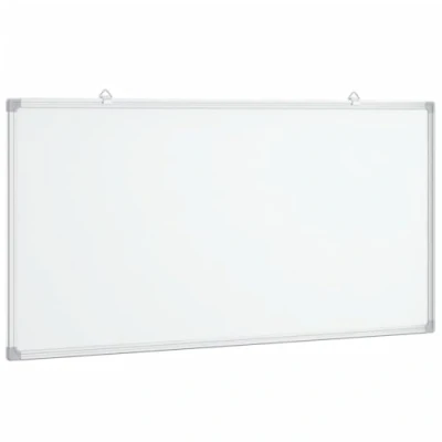 Image of vidaXL Magnetic Whiteboard Dry Erase White Board, Lacquer Coated, Surface, Easy Installation, Aluminium Frame, 100 x 50 cm