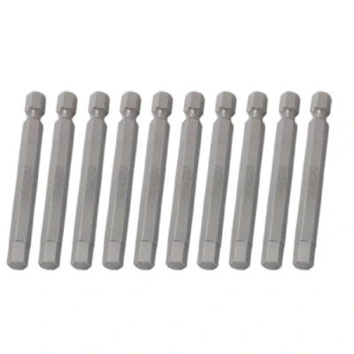 Image of sourcing map 1/4 Inch Hex Shank 65mm Long Magnetic 6mm Hexagon Head Screwdriver Bits 10pcs