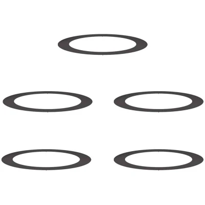 Image of vidaXL Black Planter Set Plastic Large Durable