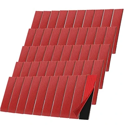 Image of FEPITO 50 Pack Number Plate Sticky Pads Double Sided Foam Pad for Car License Fixing