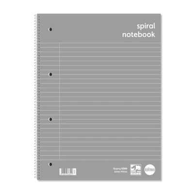 Image of Rhino Everyday A4 Ruled Margin Spiral Soft Cover Notebook 140 Pages Pack of 5