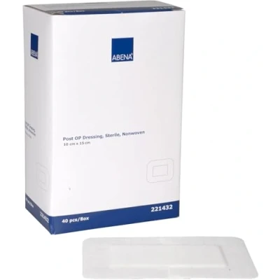 Image of ABENA Plasters for Wounds 40 in A Pack 10x15cm Wound Dressings. Adhesive Dressings Wounds. Plaster Strips are Suitable to Be Used As Blister Pads and Bandages