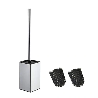 Image of BGL Stainless Steel Square Stand Toilet Brush Holder (Chrome)