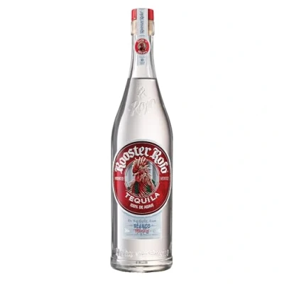 Image of Rooster Rojo Blanco Tequila 70cl, 38% ABV 100% Blue Webber Agave Double Distilled, Filtered Through Silver, Unaged Spirit