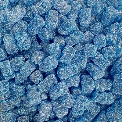Image of Vegan Fizzy Blue Bears 700g Re Sealable Pouch by The Gourmet Sweet Company