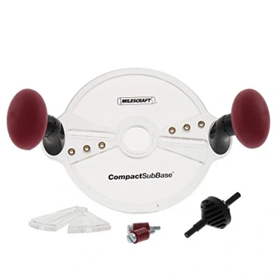 Image of Milescraft 1225 Compact Sub Base Universal Router Guide for Routers Compatible with Porter Cable Style
