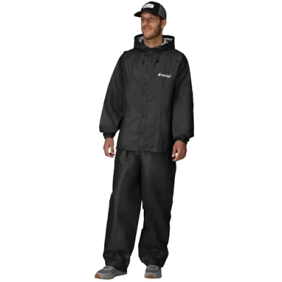 Image of FROGG TOGGS Unisex Pro Lite Waterproof Rain Suit, Black, S M UK