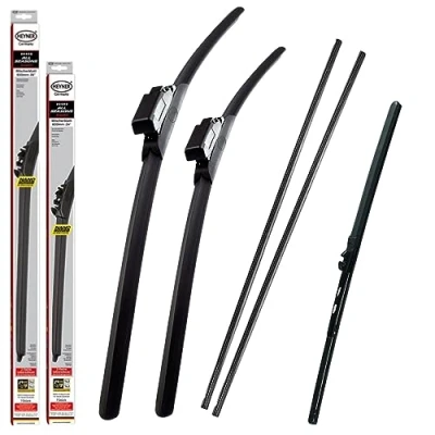 Image of Fits Mercedes V Class 2014 onwards All Season Front Wiper Blades With Extra Refill Rubber And Rear HAS2818TLM16HRF