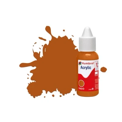 Image of Humbrol Model Paint DB0009 No 9 Tan Gloss (14ml), Acrylic Paints for Models, Plastic, Metal, Wood, Glass, Ceramics and More, Touch Up Hobby Bottle Craft Kits