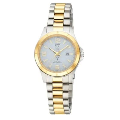 Image of ETT Eco Tech Time Funk Solar ELS 11676 12M Women&#039;s Analogue Watch with Stainless Steel Strap, silver, Classic