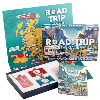Image of Road Trip The Game Exhilarating &amp; Hilarious Board for Family Friends Adults, Teens Kids 2 6 Players