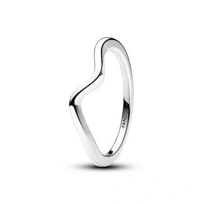 Image of Pandora Timeless Wave sterling silver ring, 50