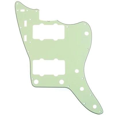 Image of Musiclily Pro 13 Hole 65 60s Vintage Guitar Pickguard for Fender American Jazzmaster, 3Ply Mint Green