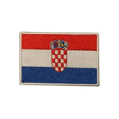 Image of Croatia National Flag Iron On Patch Sew Embroidered Patch/Badge for Clothes