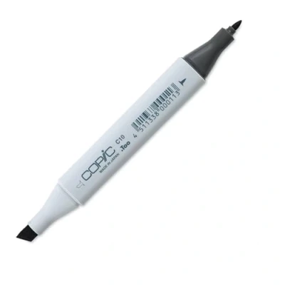 Image of Copic Classic Coloured Marker Pen (C 10) Cool Gray No.10, For Art &amp; Crafts, Colouring, Graphics, Highlighter, Design, Anime, Professional Beginners, Supplies Colouring Books