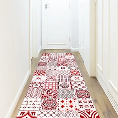 Image of Viniliko Carpet Lisbon, Vinyl, Red, 80 x 300 3 cm