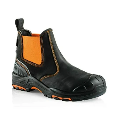 Image of Buckler BVIZ3 Black Orange hi vis S3 Safety Dealer Boot with Midsole Size 6 13