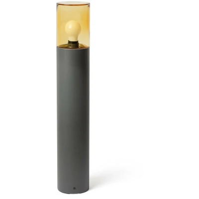 Image of Kila Dark Grey Beacon Bollard Lamp 70cm Amber 3000K IP65