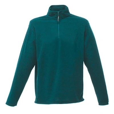 Image of Regatta Men&#039;s Micro Zip Neck Fleece Size M Bottle Green