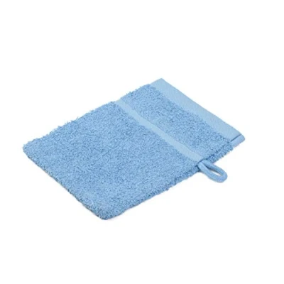 Image of Gözze Bath/Shower Glove/Mitt, Set of 4, Soft and Absorbent, 100% Cotton, 16 x 21 cm Dove Blue