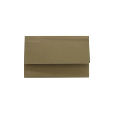 Image of Legal Filing Ref 713677 3/4 Flap Pocket Wallet, Box of 50, Made from 315gsm Strong Recycled Manilla, Will Hold A4 &amp; Foolscap Documents, 36.5 x 24 cm in Size, Grey