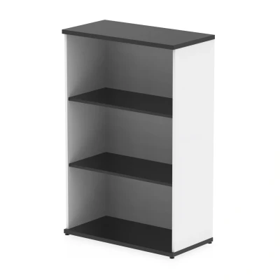 Image of Impulse 1200mm Bookcase Black and White