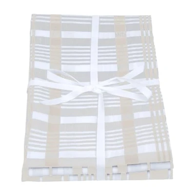Image of Dexam Love Colour Set Of 3 Extra Large Tea Towels Stone