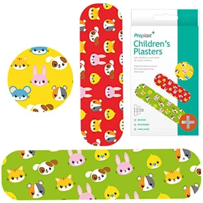 Image of 60x Childrens Assorted Sized Plasters Various Designs