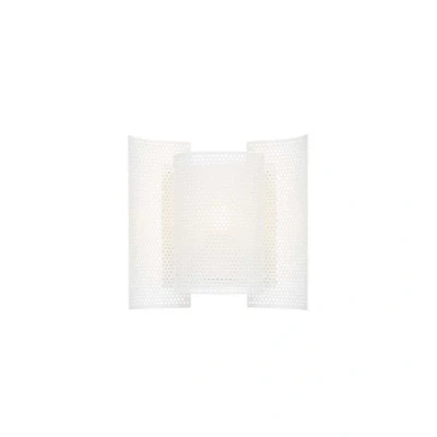 Image of Northern Butterfly perforated wall light, white