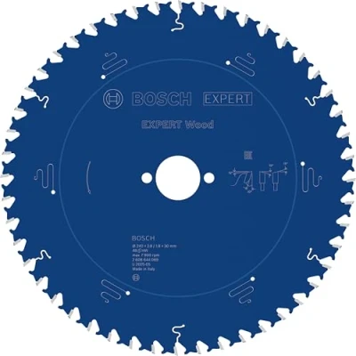 Image of Bosch Accessories 2608644069 EXWOH 48 Tooth Top Precision Circular Saw Blade, 0 V, Blue