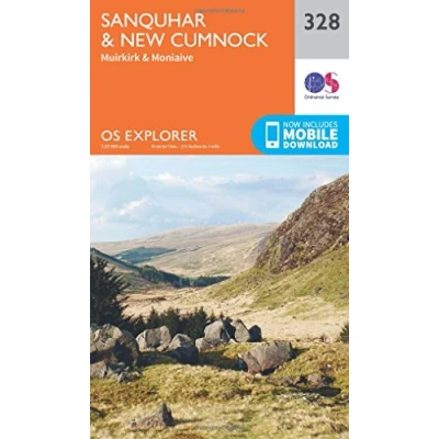 Image of Explorer 328 Sanquhar &amp; New Cumnock Map With Digital Version