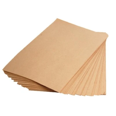 Image of Clairefontaine Ref 396007C Kraft Paper (25 Sheets) A1 (840 x 594mm) Sized Natural Brown, Smooth Side &amp; Ribbed Side, 90gsm Paper, Acid Free, pH Neutral